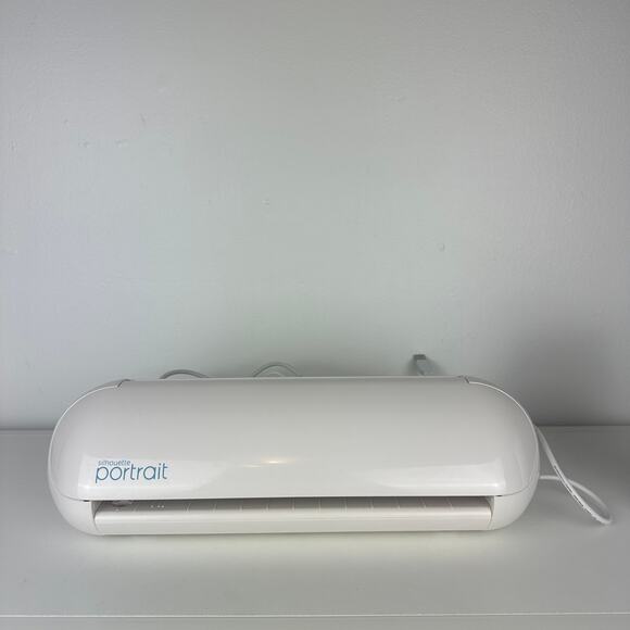 Silhouette Portrait 2 Electronic Cutting White Cricut Machine Bundle With Extras - Picture 1 of 9